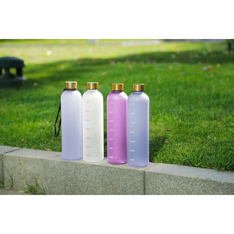 Buy Wholesale China 16oz Colorful Cute Reusable Glass Water Bottle With  Straw & Straw Water Bottle at USD 0.3