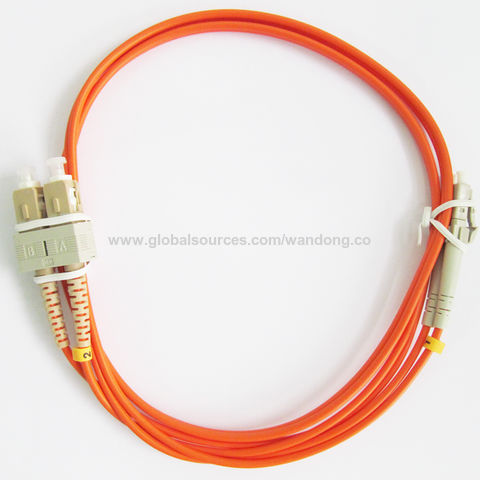 Cable Patch Cord de Fibra Óptica OM3 3.0mm SC-SC APC 9/125 1.5