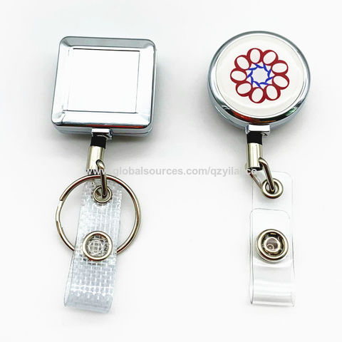 Buy China Wholesale Durable Carabiner Retractable Badge Reel With Back Clip  Key Ring Id Card Yoyo Badge Holder Keychain & Badge Reel $0.15