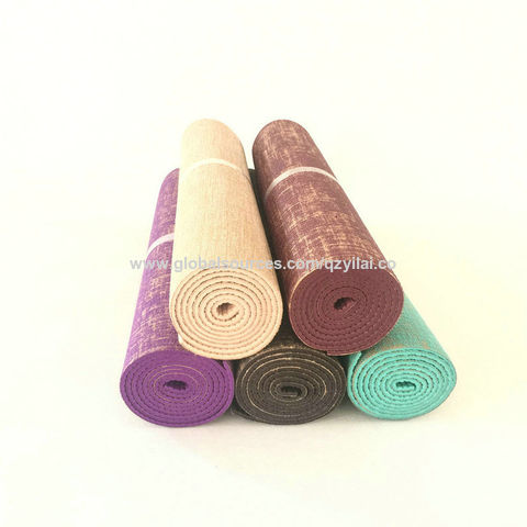 Eco Friendly Hot Selling Fitness Natural Rubber Jute Yoga Mat Pvc Yoga Mat  For Yoga - Buy China Wholesale Yoga Mat $6.4