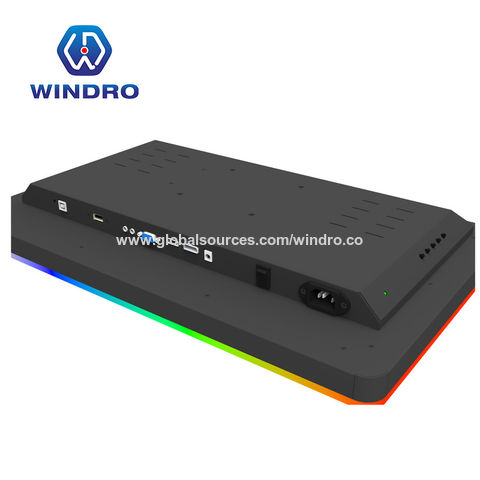 Monitor Gaming LED Halo Bezel 23.8 Inci dengan Panel LCD Murni 300 Cd/m2 untuk Gaming