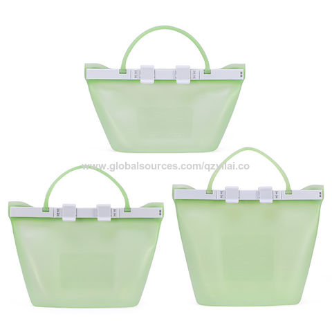 Buy Wholesale China Reusable Silicone Food Storage Bags,stand Up Leak Proof  Ziplock Bags, Perfect For Milk, Fruit, Snack & Reusable Silicone Sandwich &  Snack Bag at USD 3.5