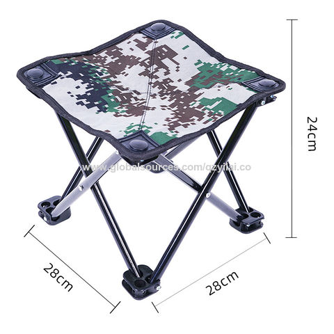 Folding Small Stool Fishing Chair Picnic Camping Foldable Aluminum