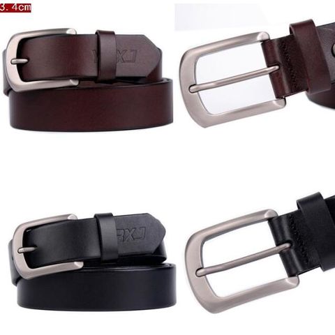 Buy Wholesale China Fashion Casual Jeans Ratchet Belt Men Genuine Custom  Leather Belt With Automatic Buckles & Genuine Leather Belt at USD 4.35