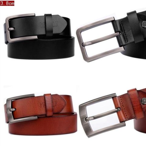 Buy Wholesale China Fashion Casual Jeans Ratchet Belt Men Genuine Custom  Leather Belt With Automatic Buckles & Genuine Leather Belt at USD 4.35