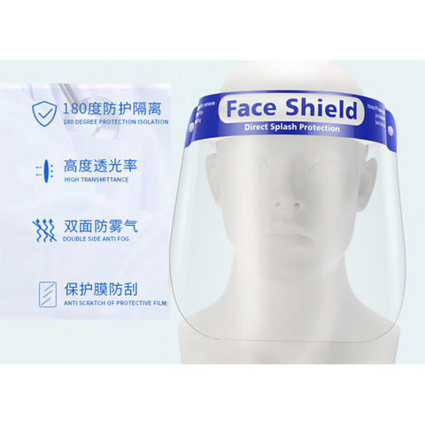 En stock anti brouillard yeux en plastique PET transparent de la bouche nez  masque facial de protection - Chine Protection du visage, bouclier  protecteur Visage