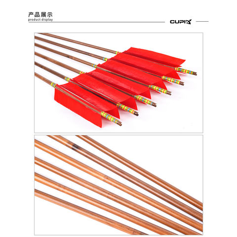 Eje de Flecha de Bambú de Tiro con Arco Flechas de Bambú