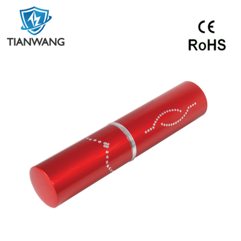 Portable Electric Lipstick Stun Gun of High Voltage for Lady Self Defence Electric Shock Flashlight Stun Gun