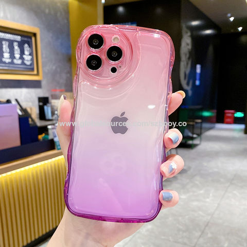 Funda Para iPhone 11 12 13 14 Borde Ondulado Wave Colores