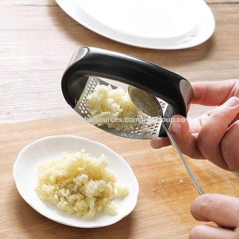 Multi-function Garlic Press Stainless Steel Garlic Ginger Press Hand Held Rolling  Crusher Cooking Vegetable Tool Kitchen Gadgets