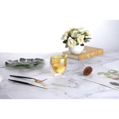 Buy Wholesale China Double Walled Glass 2pack 350ml Transparent