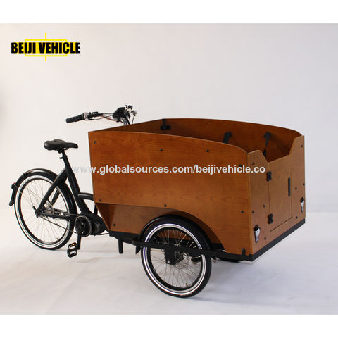 Compre Bicicleta Eléctrica Con Caja De Madera Fuerte Para Uso Familiar y  Bicicleta De Carga de China por 1960 USD
