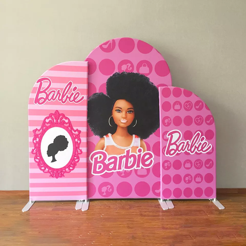Toile de fond barbie décoration pour anniversaire thème barbie