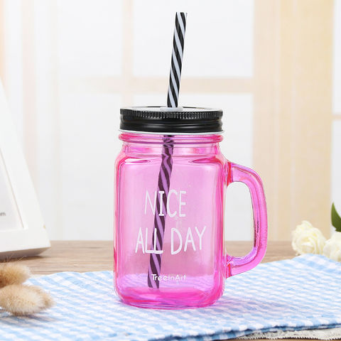 Wholesale 3 Glass Drinking Jars Ice Cold Drink with Straw Display Box -  China Drinking Jar with Straw and Glass Mason Jar Mugs price