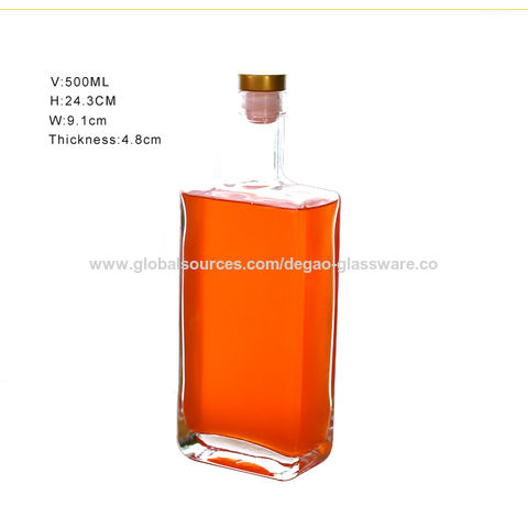 Empty 17oz Luxurious Sealable Wholesale Liquor Beverage Glass