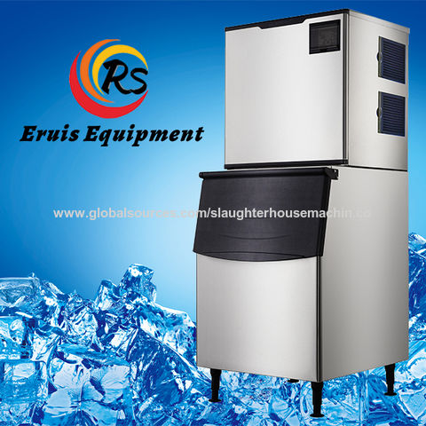 Máquina de hacer bloques de hielo cuadrado grande de 10kg, máquina de bloques de hielo grande de 1000kg a la venta