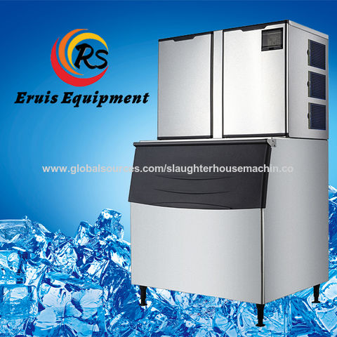 Máquina de hacer bloques de hielo cuadrado grande de 10kg, máquina de bloques de hielo grande de 1000kg a la venta