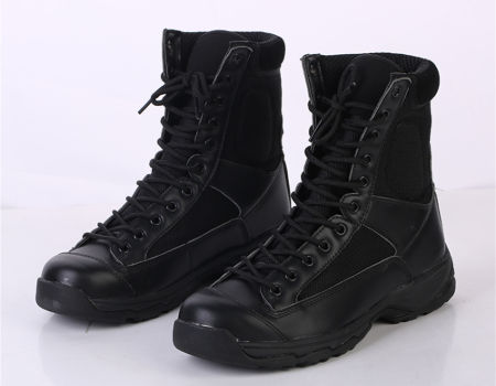 Police Swat Black Tactical Combat Boots, Tactical Combat Boots