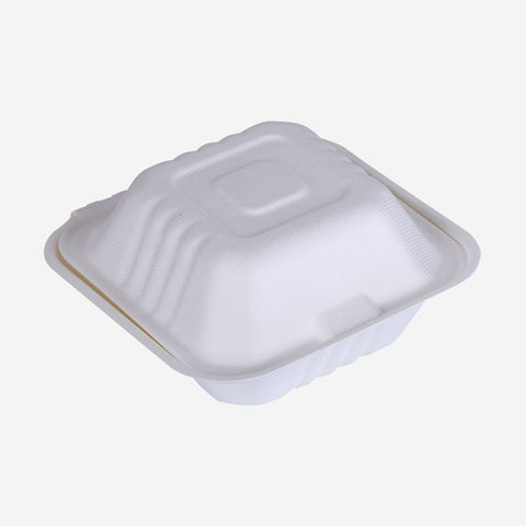 Buy Wholesale China Biodegradable Corn Starch Food Container With Dividers  And Lid, Customized Designs Available & Biodegradable Containers at USD  0.05