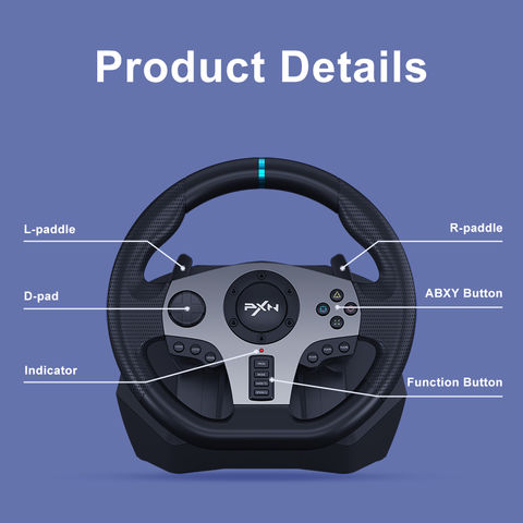 Buy Wholesale China Hot Pxn V9 New 900 Degree Double Vibration Racing  Steering Wheel With Shifter For Xbox, Ps 4, Ps 3, Pc & Racing Steering Wheel  at USD 76.99