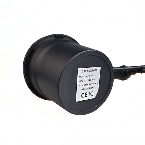 Compre Suporte De Carregador De Carro 2 Portas Usb 5v 3.1a Copo De Energia  De Carro Com 2 Soquetes Isqueiro e Copo De Energia De Carro Carregador De  Carro de China por