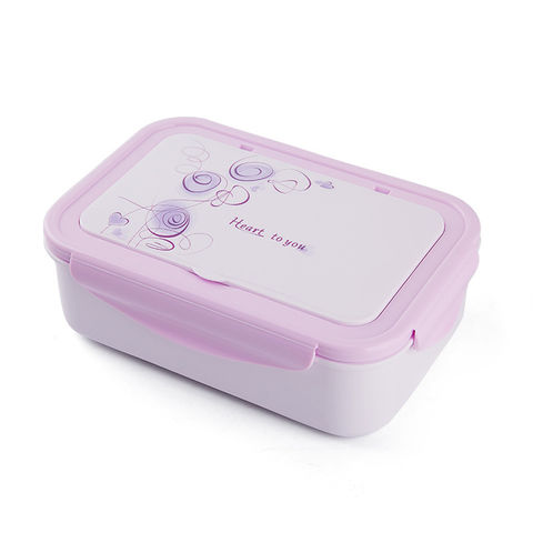 Plastic Lunch Box Office Car Can Microwave Oven Heating Compartment Double  Layer Lunch Box