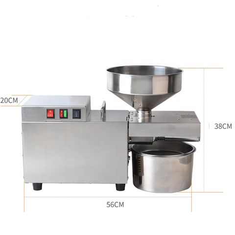 Commercial Oil Press Machine Cold/Hot Nut Oil Extractor Automatic  Food-Grade Stainless Steel Home Oil Expeller for Coconut Castor Olive  Peanuts