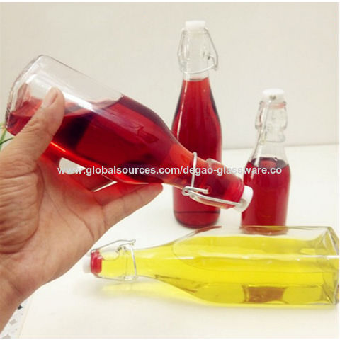  Botella de vidrio abatible [1 litro / 33 onzas