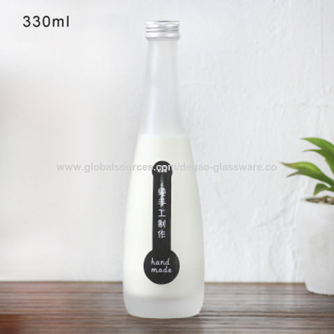 Rround 300ml glass juice bottle 10oz glass bottles for juicing