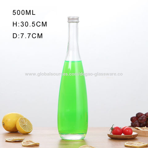 Buy Wholesale China 16oz Glass Milk Bottles With Reusable Metal Twist Lids  & Glass Milk Bottle at USD 0.22