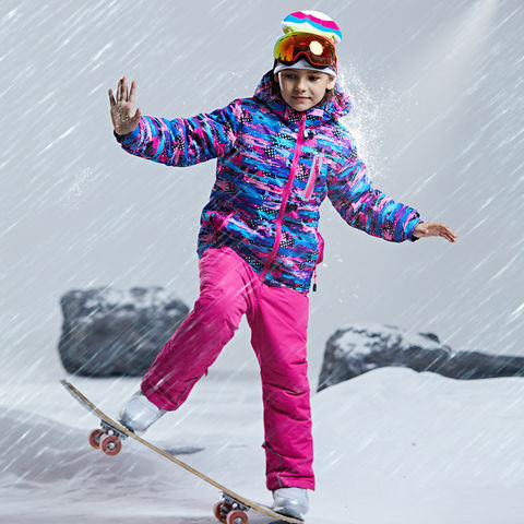 Ropa de nieve para niños, traje de esquí para niños, chaqueta, pantalones,  traje de Snowboard al