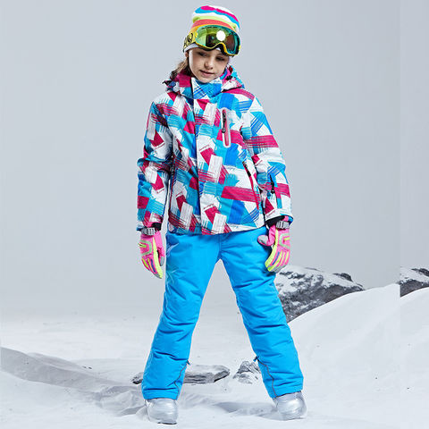 Combinaison Ski Enfant, Combinaisons de Ski Vêtements Veste Habit de Neige  une Pièce Filles Garçons Enfants Hiver Extérieur Coupe-vent, Chaude