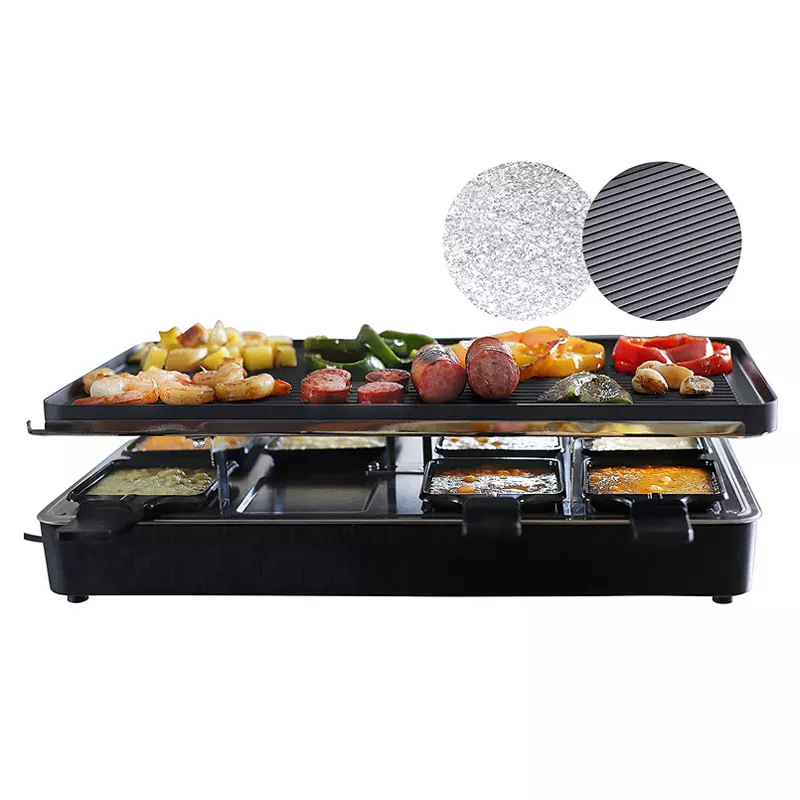 Buy Wholesale China Raclette Grill For 8 Persons Electric Smokeless Bbq 