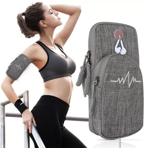 Braçadeira Esportiva Universal Impermeável para Corrida e Fitness ao Ar Livre - Bolsa de Braço/Punho