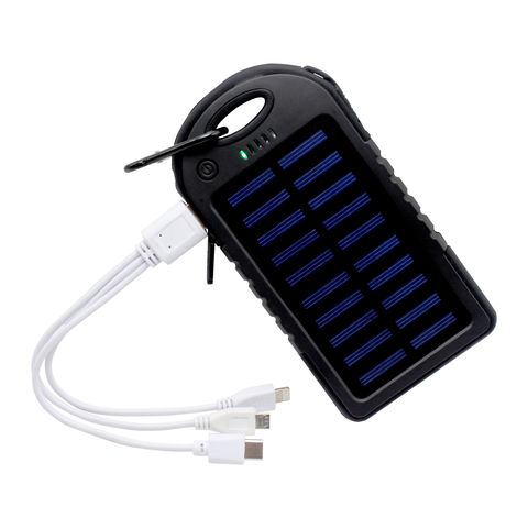 Compre Cargador Solar, 5000mah Portátil Solar Banco De Energía