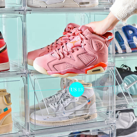YANAYANA Boite a Chaussure Transparente, 36 x 28 x 21 cm, Rangement Sneakers,  Boite Rangement Chaussures, en Polypropylène et Acrylique, Résistant à la  Poussière et à l'humidité, Transparentes : : Cuisine et Maison