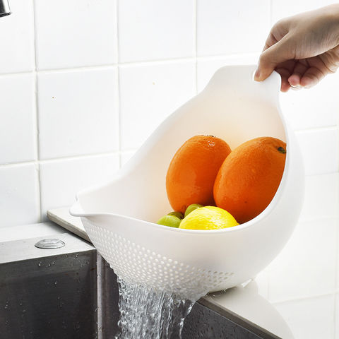 Panier de Vidange pour Cuisine, Support De Vidange D'évier en Plastique  Rétractable, Panier De Vidange