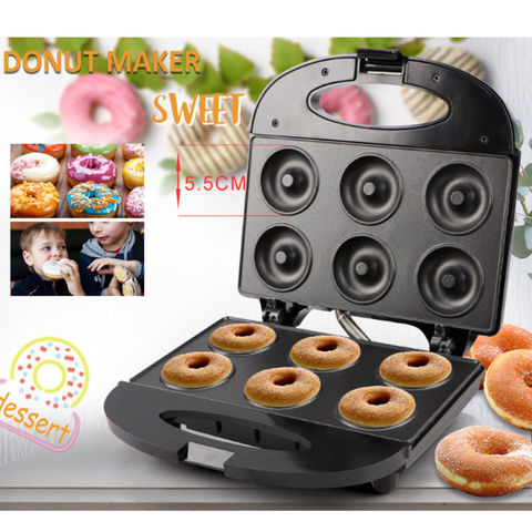 Electric Hamburger Machine 750W Cake Donut Walnut Cooking Kitchen  Appliances Breakfast Waffle Machine Non-stick Iron Pan Sonifer