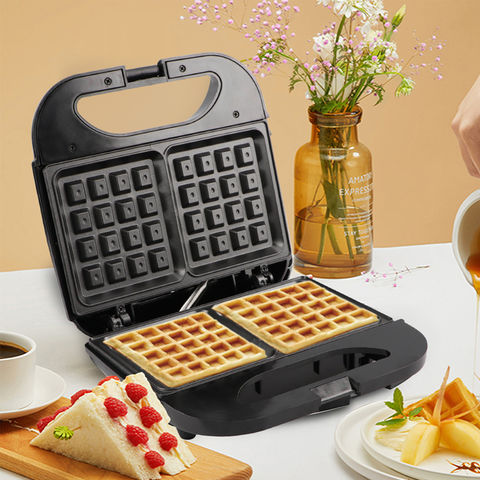 Sandwich Maker with Removable Plates, Waffle Maker and Panini Press Grill,  1200W, Black - AliExpress