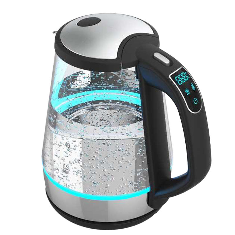 Electric Tea Kettle 1.7L Hot Water Boiler, 1500W Glass Water Kettle with  Auto Sh