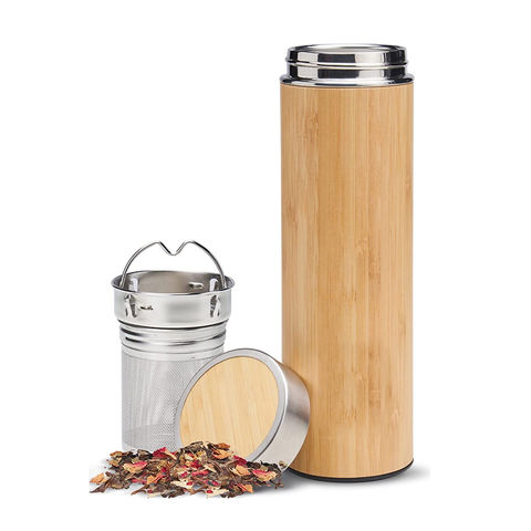 Engraved 500ml Bamboo Travel Tea Infuser