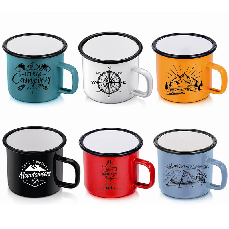 Buy Wholesale China 350ml Enamel Coffee Cup Gift Enamelware Custom