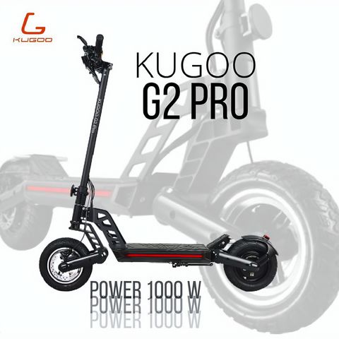KUGOO G2 Pro Scooter Électrique Pliant 800W Moteur Noir