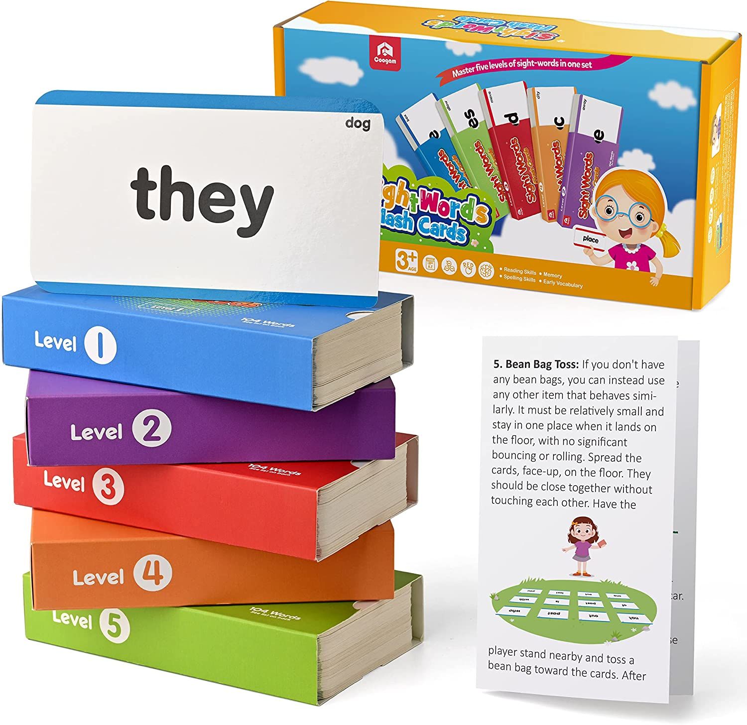 BOHS Jeu d'alphabétisation française Wiz Fun - Mots minuscules - 60 cartes flash - Jouet éducatif d'apprentissage de la langue préscolaire BOHS Jeu d'alphabétisation française Wiz Fun - Mots minuscules - 60 cartes flash - Jouet éducatif d'apprentissage de la langue préscolaire
