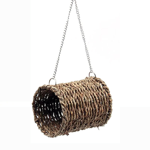 Juguete para Masticar Loros, Juego de 8 Piezas para Pájaros Pequeños y Medianos, Columpio de Tronco, Anillo, Cuerda con Campana, Juguetes para Aves
