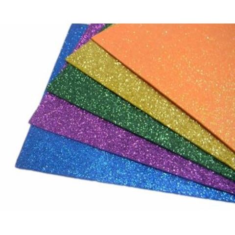 Buy Wholesale China 10-piece/2mm Glitter Foam Sheets Paper
