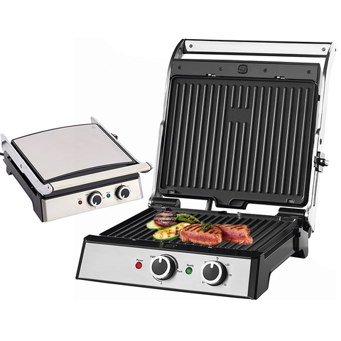 Buy Wholesale China Electric Grill Sandwich Grill Non-stick Ceramic Plate  Mini Contact Grill Panini Grill & Contact Grill at USD 10