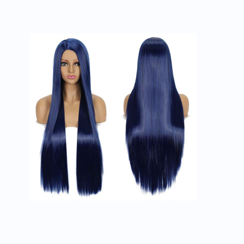 Perruque Longue et Lisse Tendance, 32 Pouces, Raie au Milieu - Perruques Synthétiques de Haute Qualité en Gros