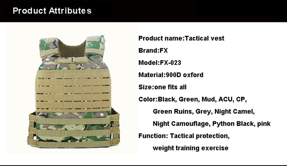 Hot Sale Wholesale Quick Release Tactical Vest For Security Protection