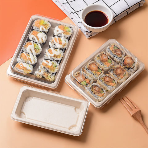 Kraft Paper Sushi Tray with PET Lid - Buy Sushi Paper Box, Kraft Sushi  Paper Box, sushi tray Product on Food Packaging - Shanghai SUNKEA Packaging  Co., Ltd.